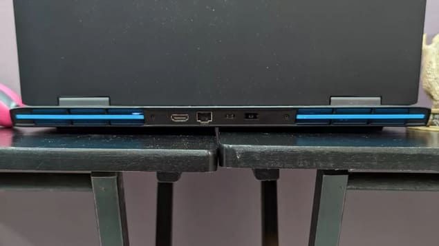 Порты задней панели Lenovo IdeaPad Gaming 3