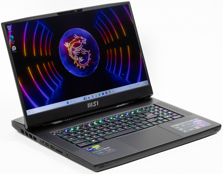Игровой ноутбук MSI Titan GT77 HX 13VI-096RU: первый в мире портативный ПК с экраном 4K Mini-LED